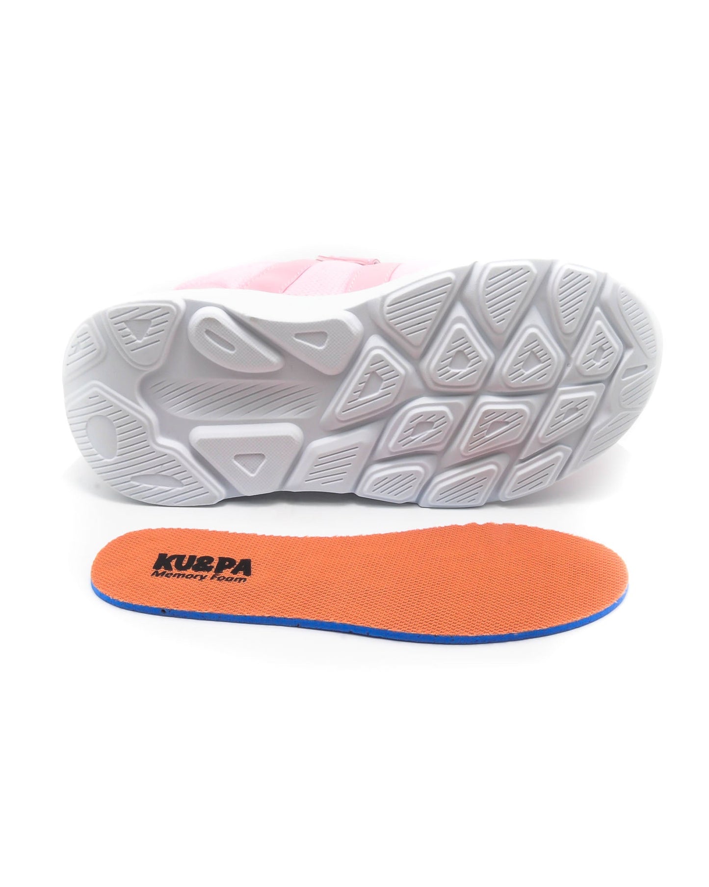 KU&PA - ATOMA PEMBE ÇOCUK SNEAKER DERİ GÖRÜNÜMLÜ GÜNLÜK SPOR AYAKKABI CIRTLI - 7003