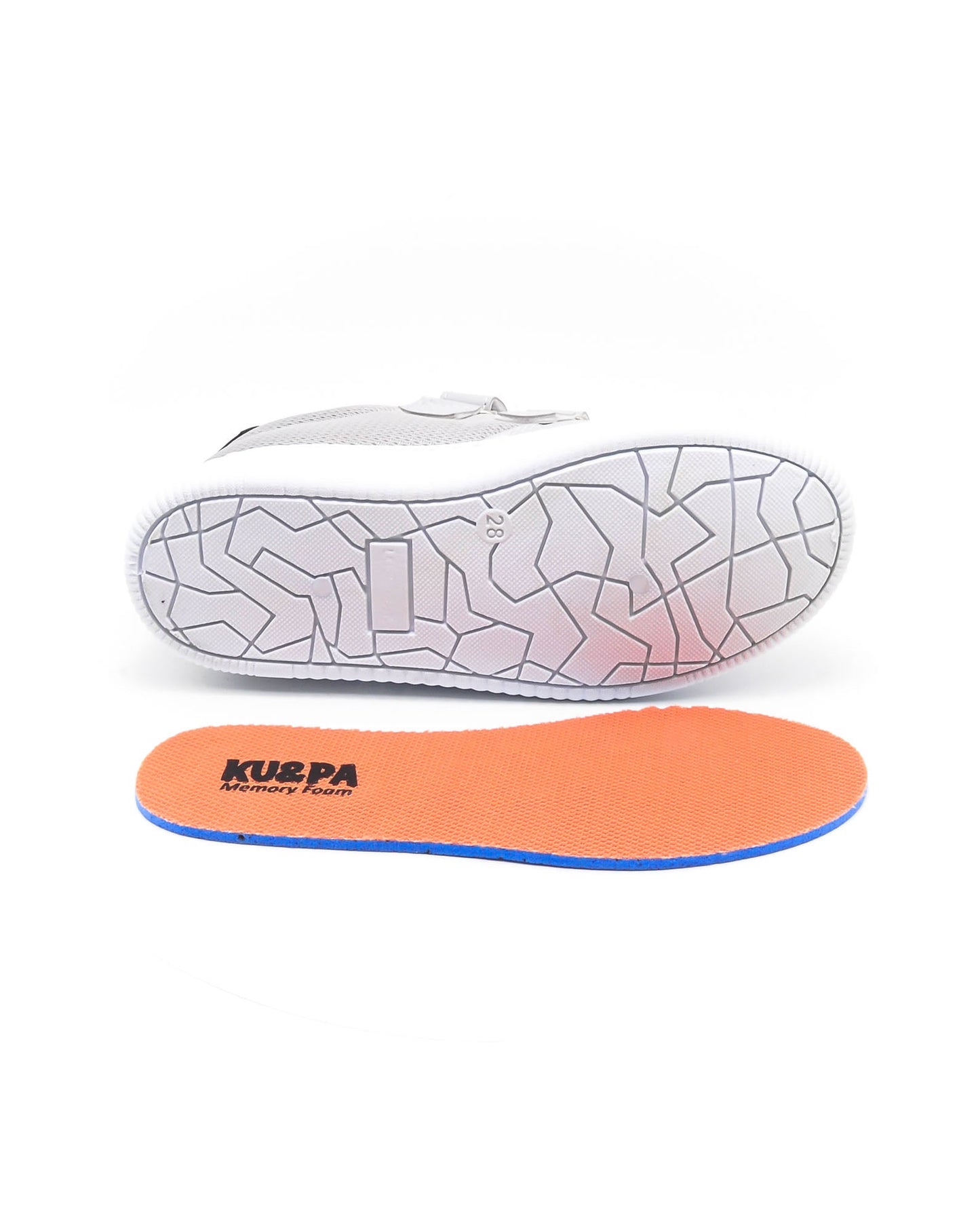 KU&PA - BURBER GRİ ÇOCUK SNEAKER DERİ GÖRÜNÜMLÜ GÜNLÜK SPOR AYAKKABI CIRTLI - 6002
