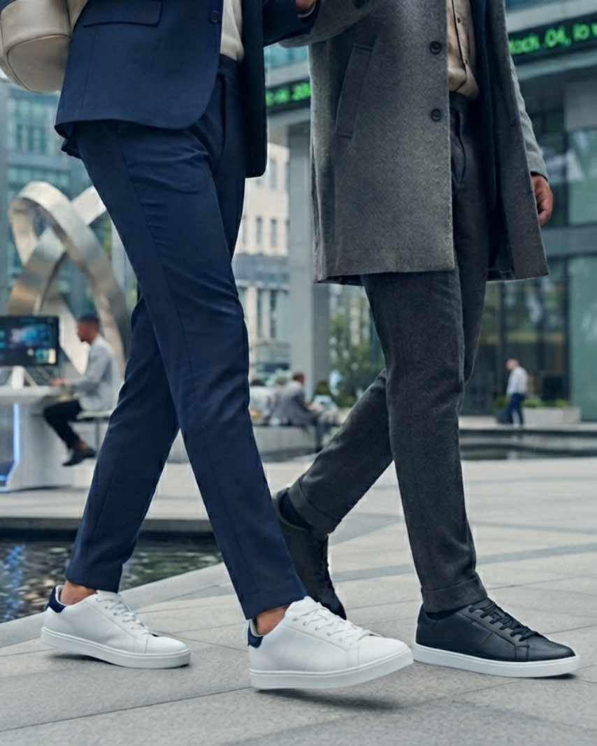 STELLA PENDENZA - MILAN SİYAH DERİ GÖRÜNÜMLÜ MESH ASTARLI ERKEK SNEAKER - 9002
