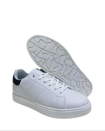 STELLA PENDENZA - MILAN HERREN SNEAKER MIT WEISSEM LEDEROPTIK UND MESH-FUTTER - 9001