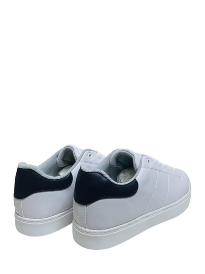 MİLAN BEYAZ DERİ GÖRÜNÜMLÜ MESH ASTARLI ERKEK SNEAKER - 9001